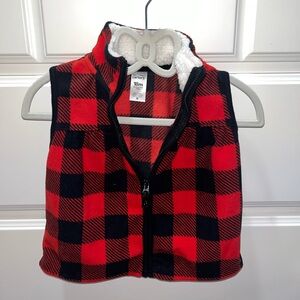 Carter’s Fleece Buffalo Plaid Vest